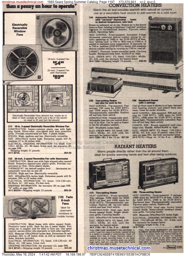 1980 Sears Spring Summer Catalog, Page 1197