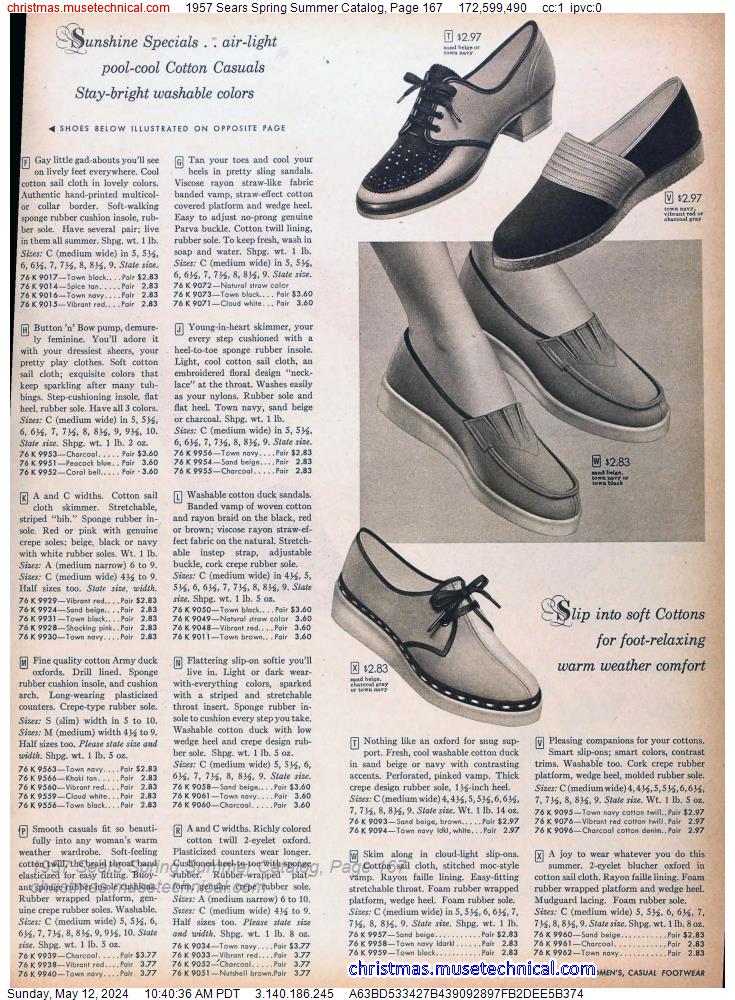 1957 Sears Spring Summer Catalog, Page 167