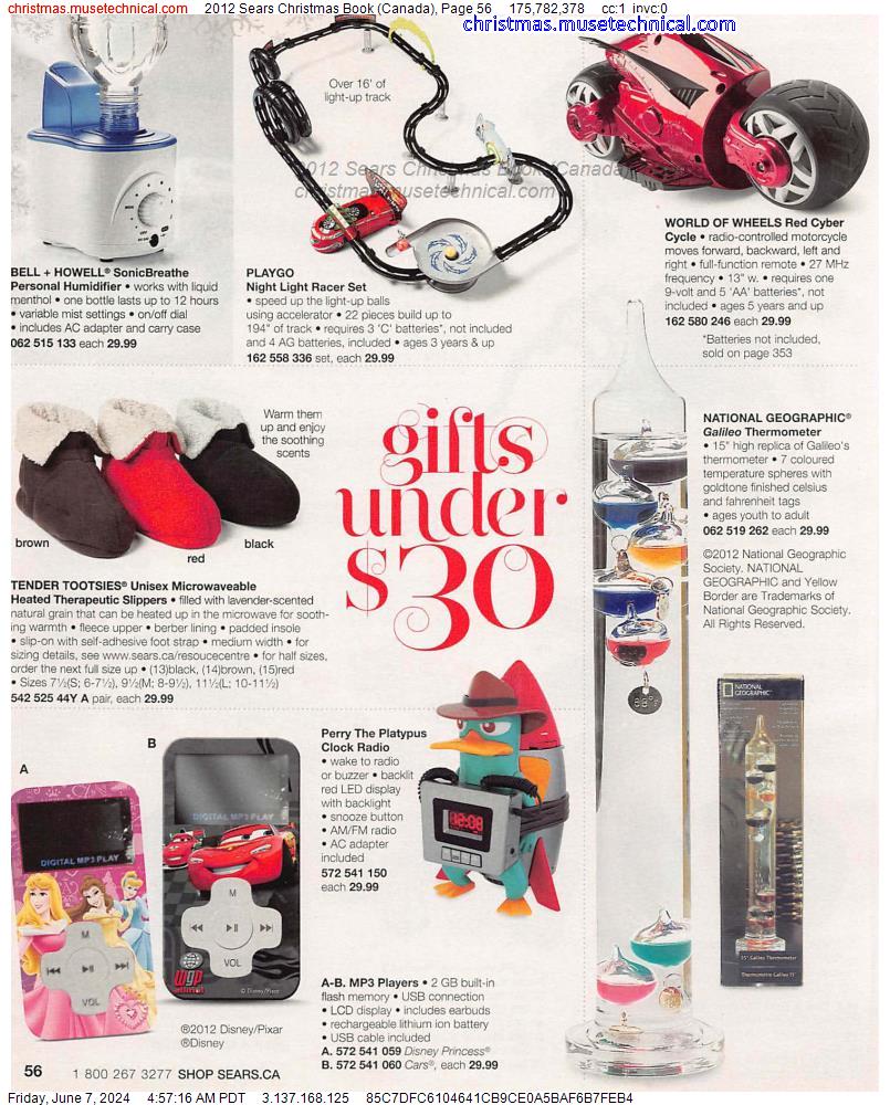 2012 Sears Christmas Book (Canada), Page 56