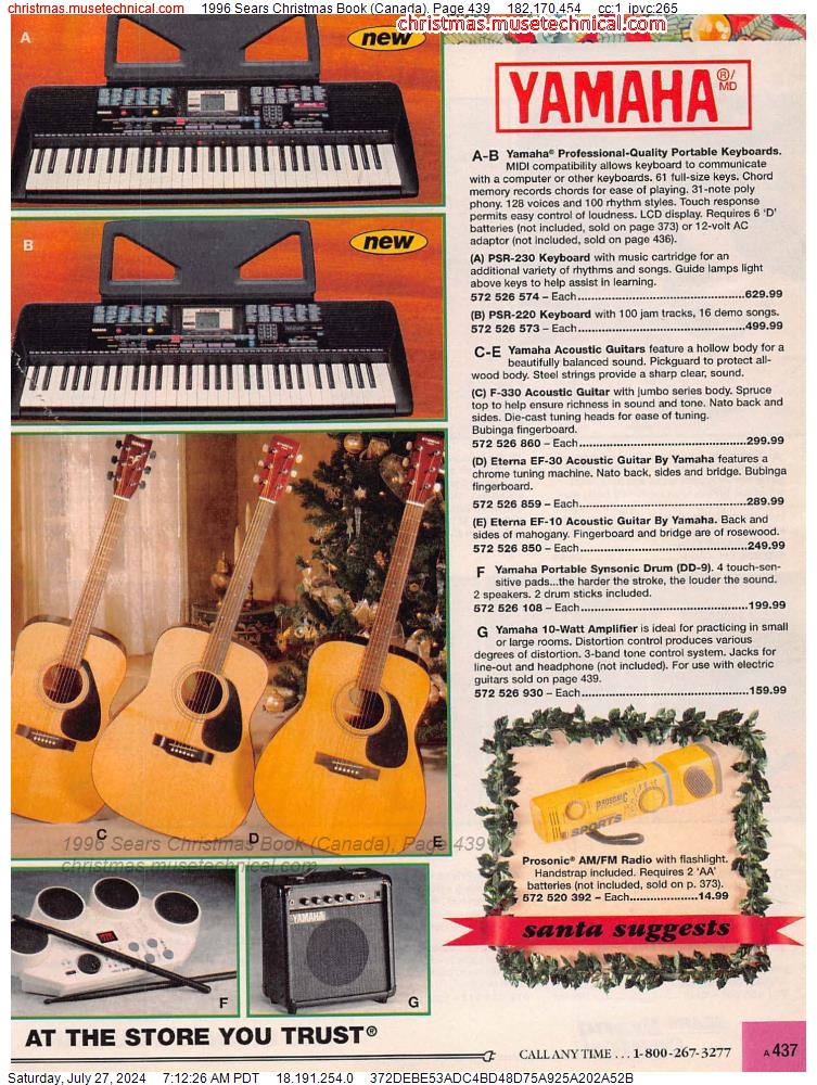1996 Sears Christmas Book (Canada), Page 439