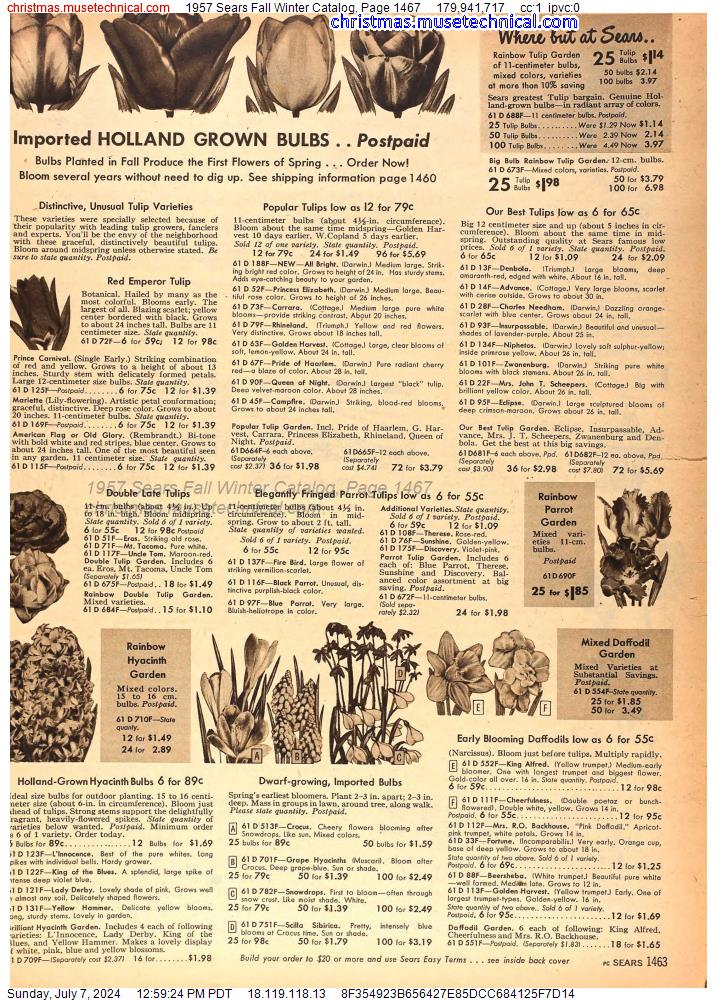 1957 Sears Fall Winter Catalog, Page 1467
