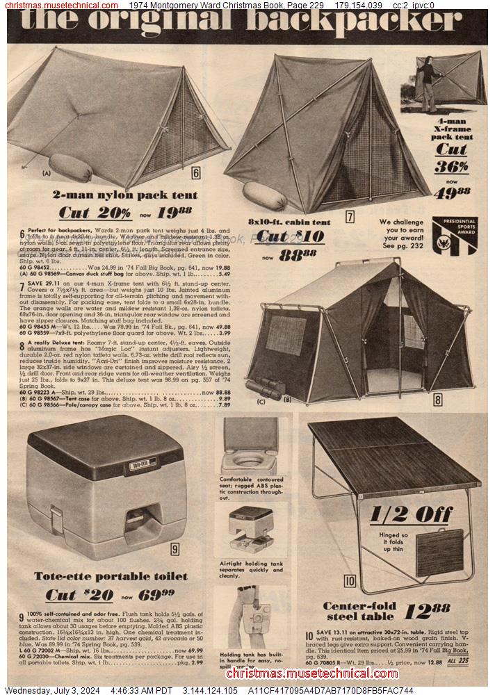 1974 Montgomery Ward Christmas Book, Page 229