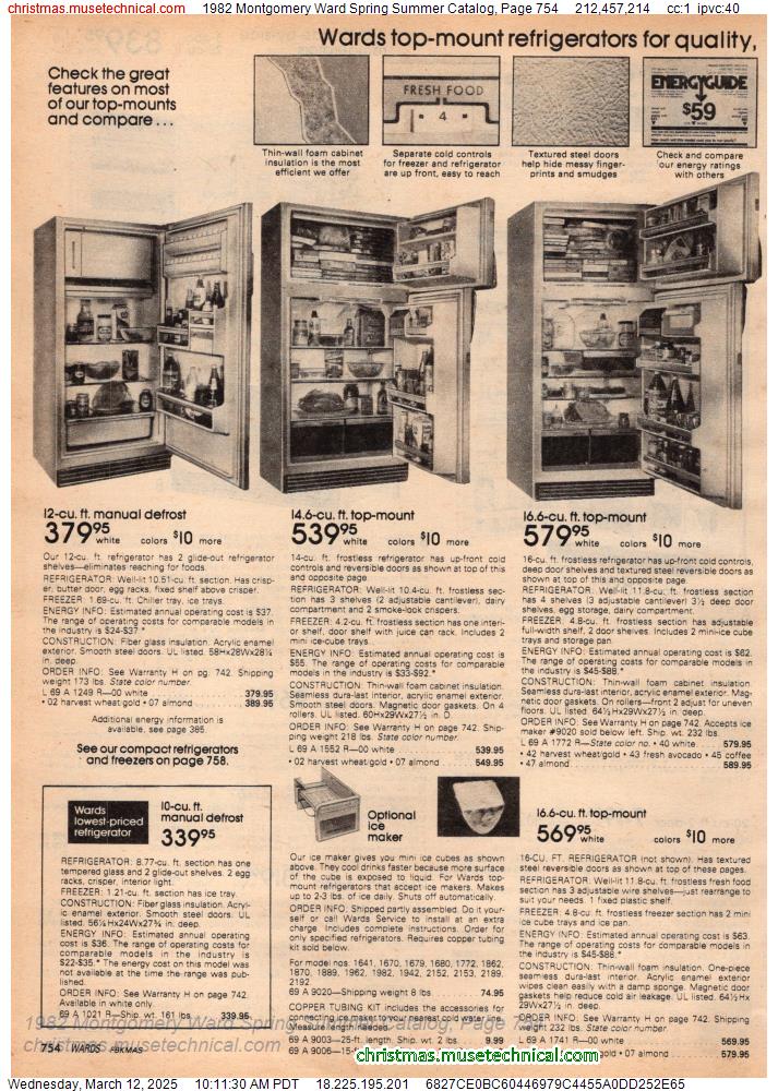 1982 Montgomery Ward Spring Summer Catalog, Page 754