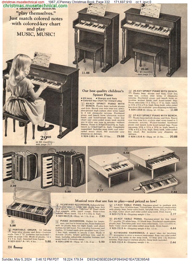 1967 JCPenney Christmas Book, Page 332