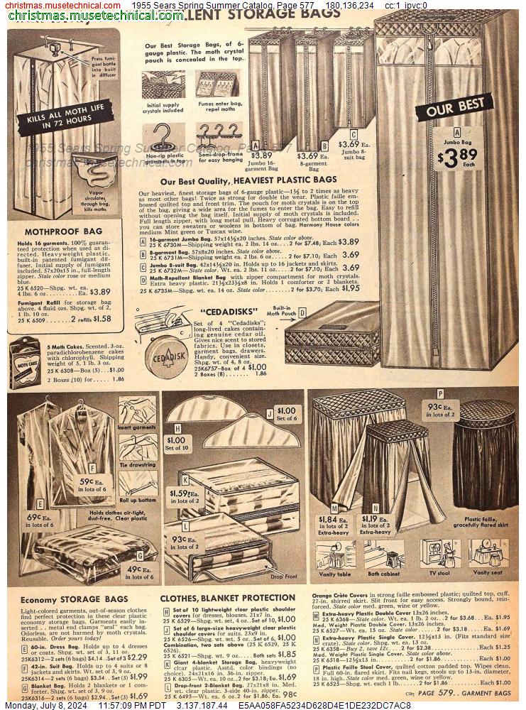 1955 Sears Spring Summer Catalog, Page 577