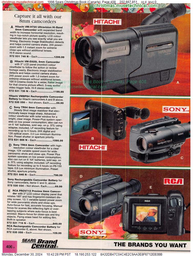 1996 Sears Christmas Book (Canada), Page 408