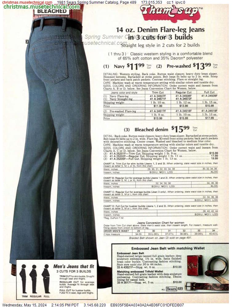 1981 Sears Spring Summer Catalog, Page 489