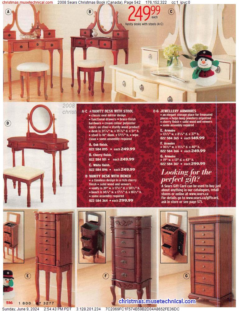 2008 Sears Christmas Book (Canada), Page 542