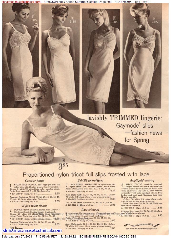 1966 JCPenney Spring Summer Catalog, Page 208