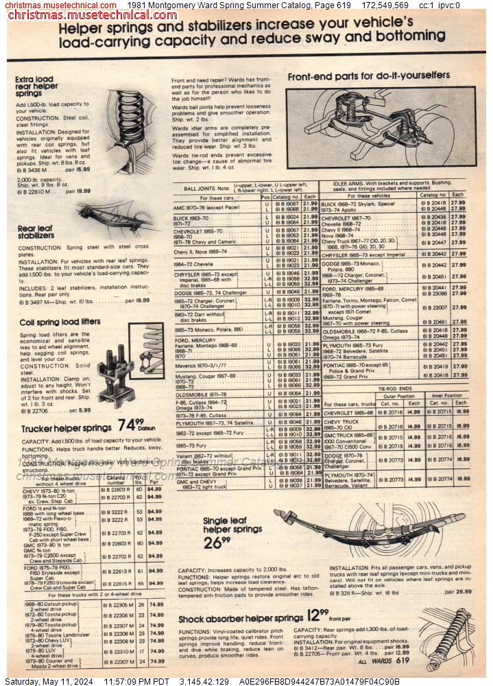 1981 Montgomery Ward Spring Summer Catalog, Page 619