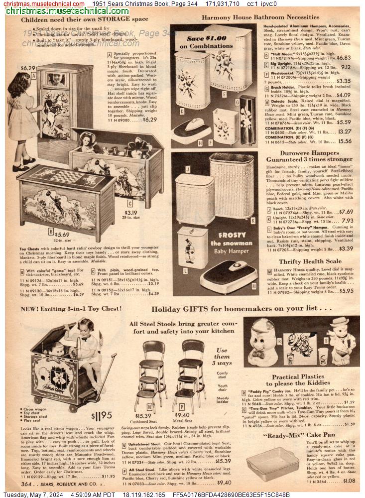 1951 Sears Christmas Book, Page 344