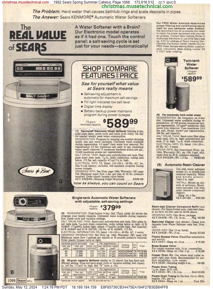 1982 Sears Spring Summer Catalog, Page 1066