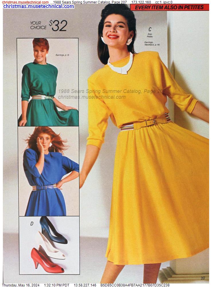 1988 Sears Spring Summer Catalog, Page 207