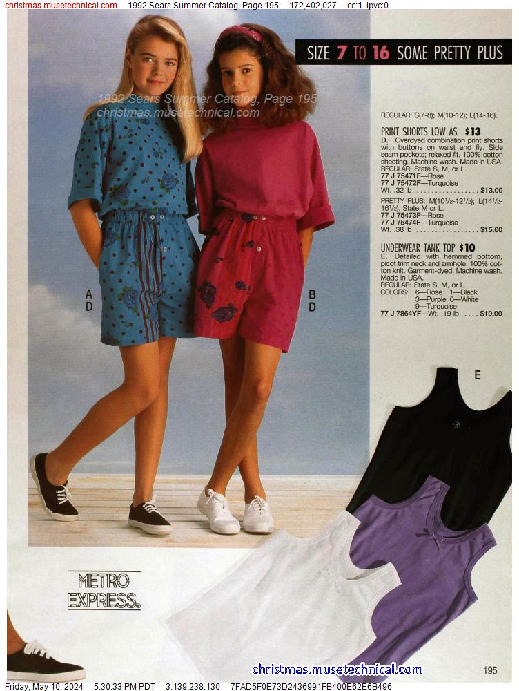 1992 Sears Summer Catalog, Page 195