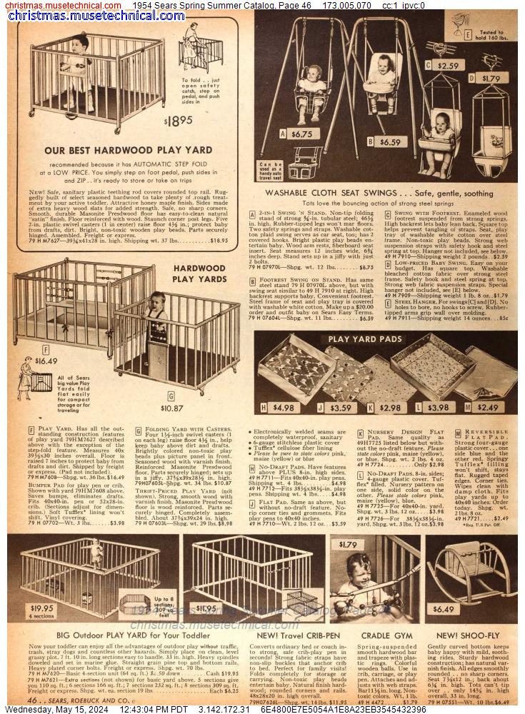 1954 Sears Spring Summer Catalog, Page 46