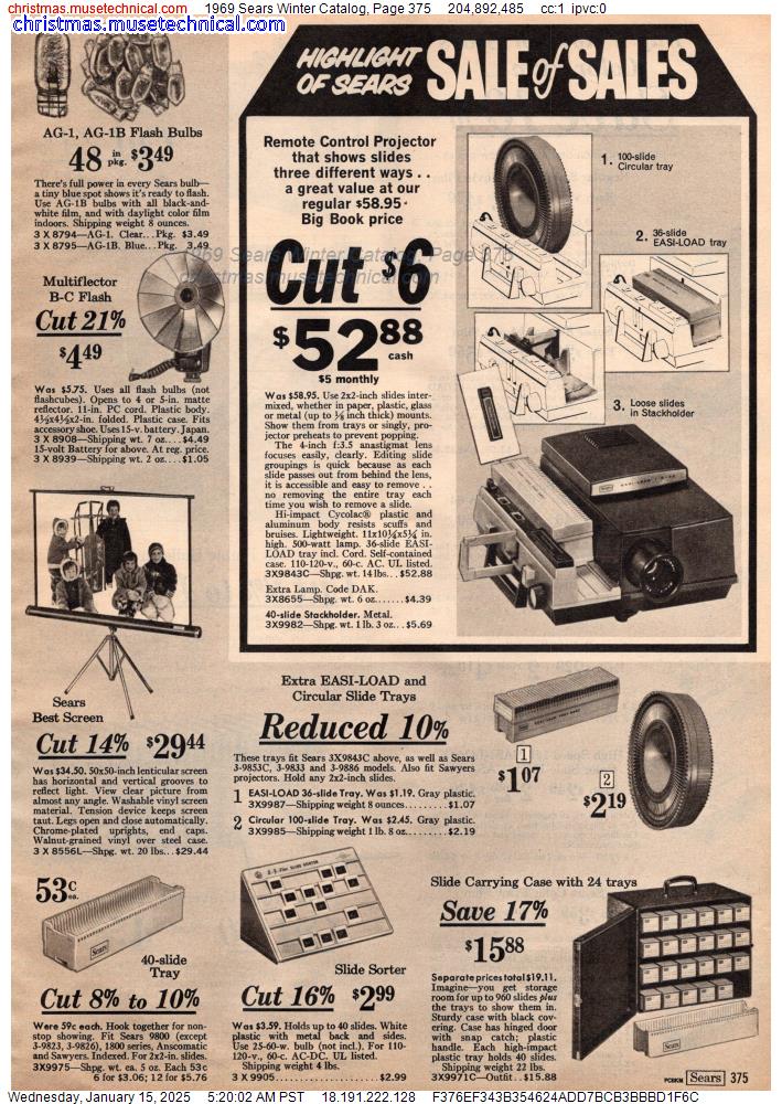 1969 Sears Winter Catalog, Page 375