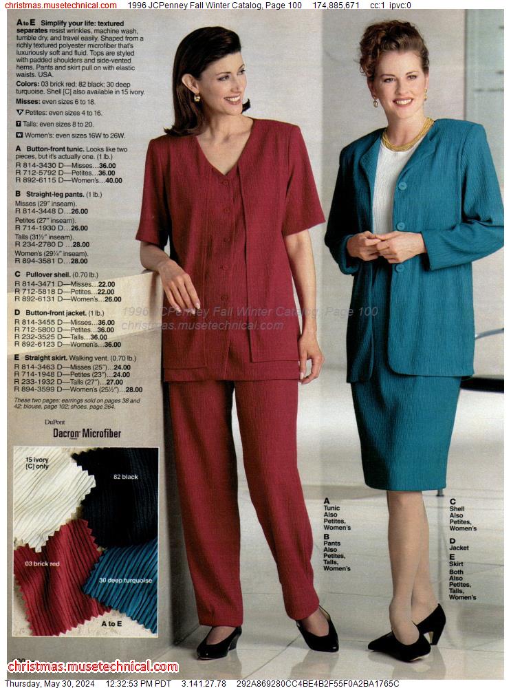 1996 JCPenney Fall Winter Catalog, Page 100