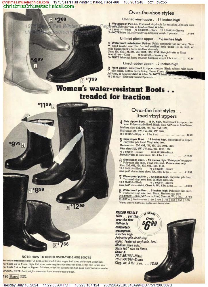 1975 Sears Fall Winter Catalog, Page 480