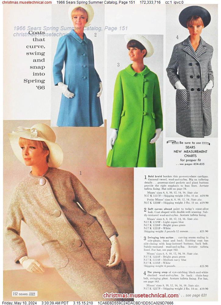 1966 Sears Spring Summer Catalog, Page 151