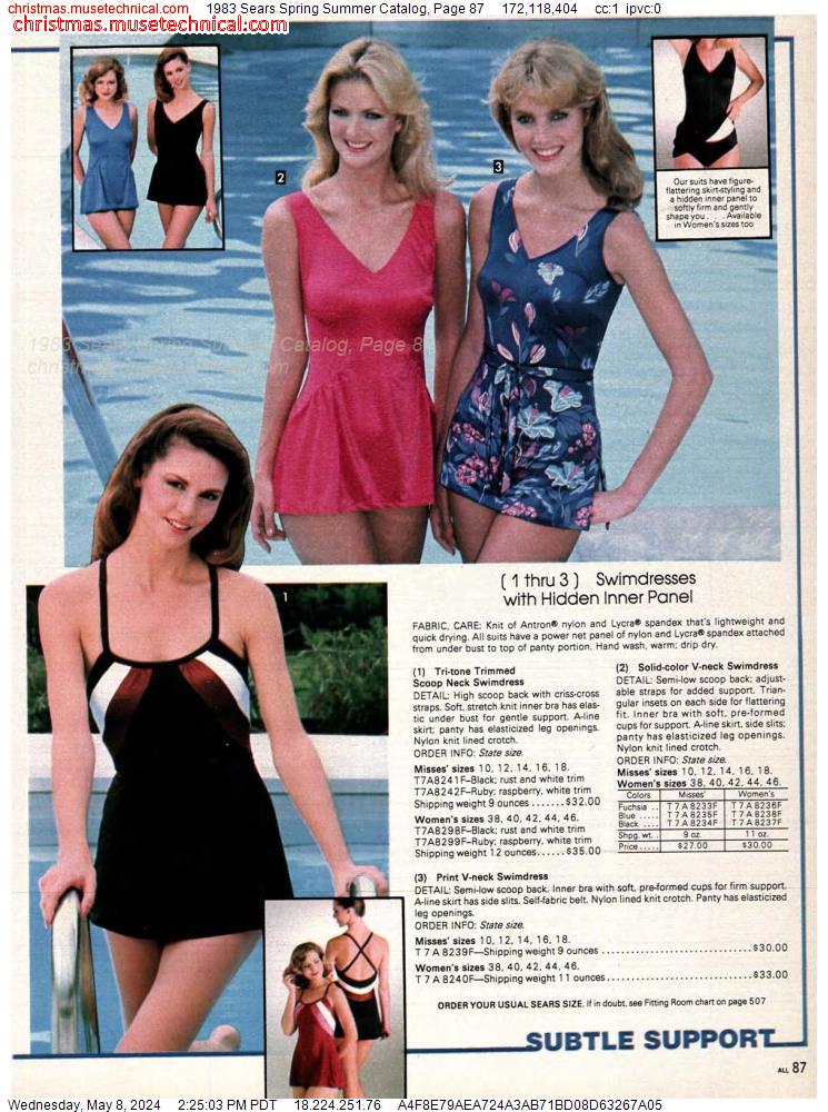 1983 Sears Spring Summer Catalog, Page 87