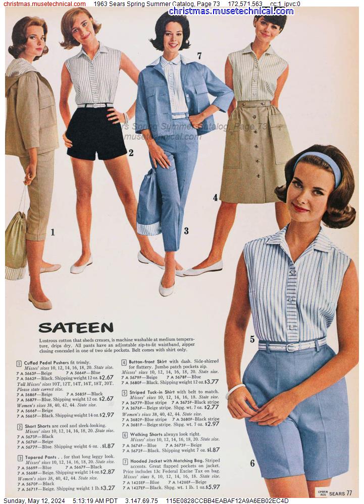 1963 Sears Spring Summer Catalog, Page 73