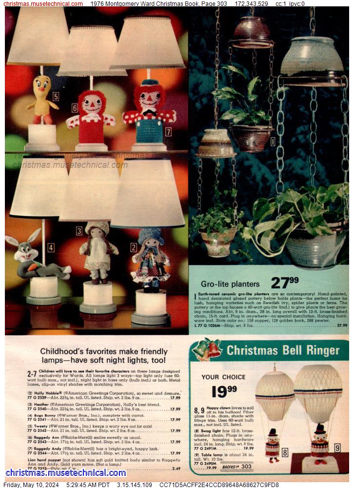 1976 Montgomery Ward Christmas Book, Page 303