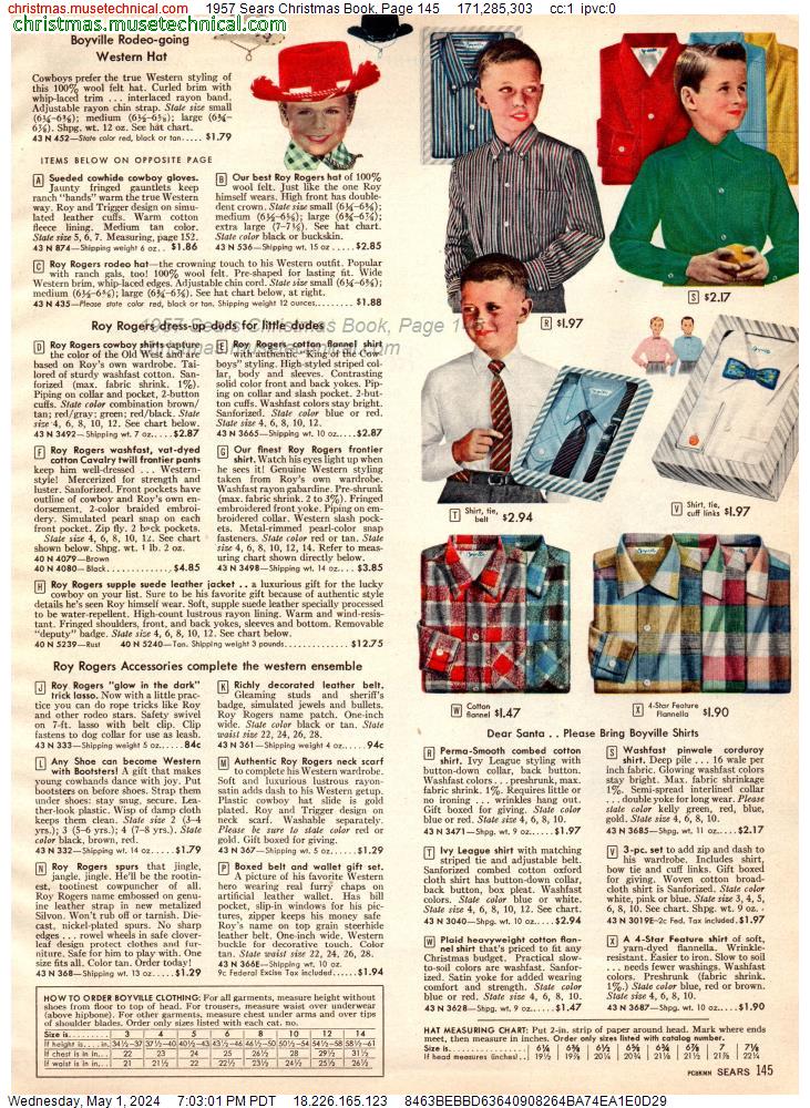1957 Sears Christmas Book, Page 145