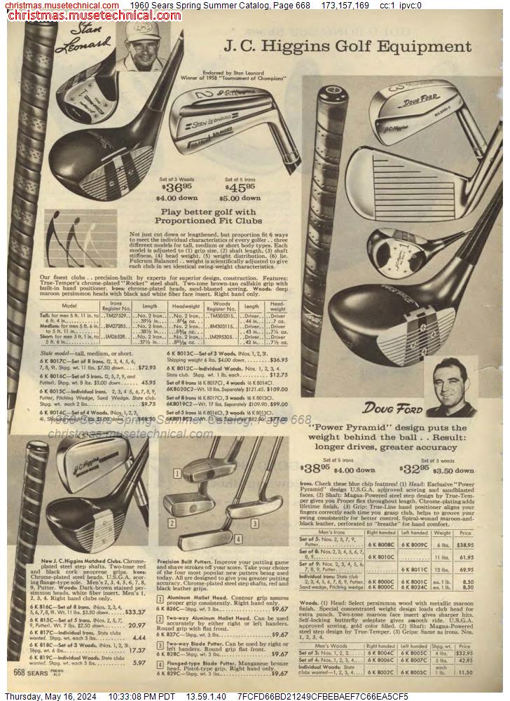 1960 Sears Spring Summer Catalog, Page 668