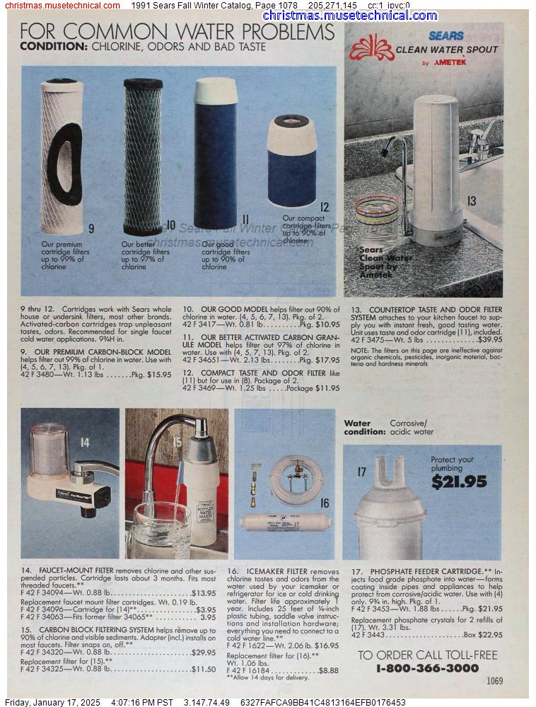 1991 Sears Fall Winter Catalog, Page 1078