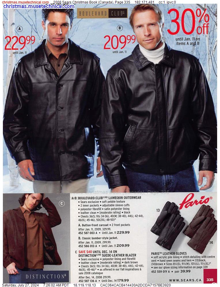 2008 Sears Christmas Book (Canada), Page 335