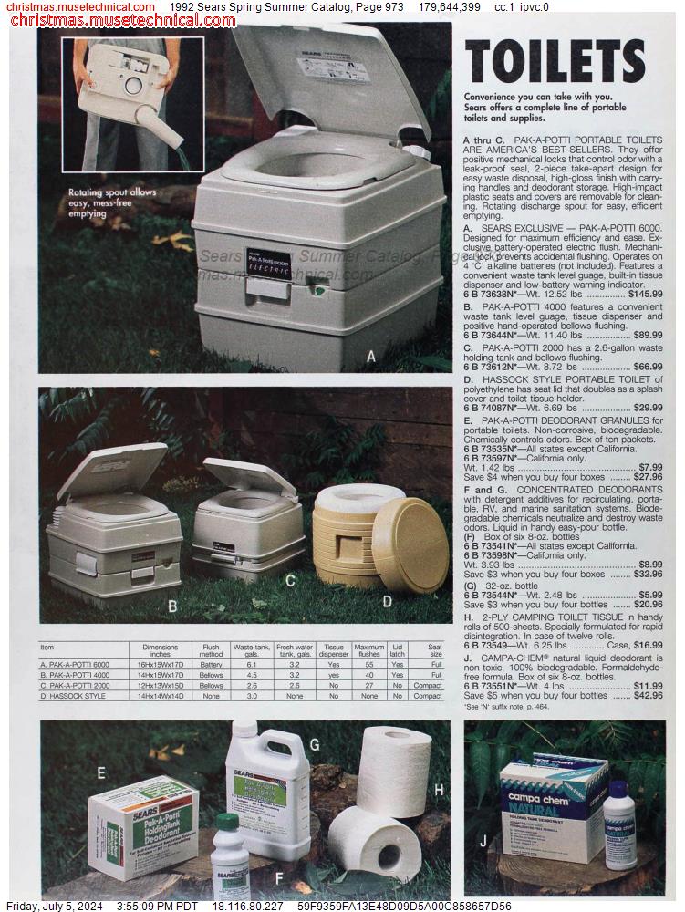 1992 Sears Spring Summer Catalog, Page 973