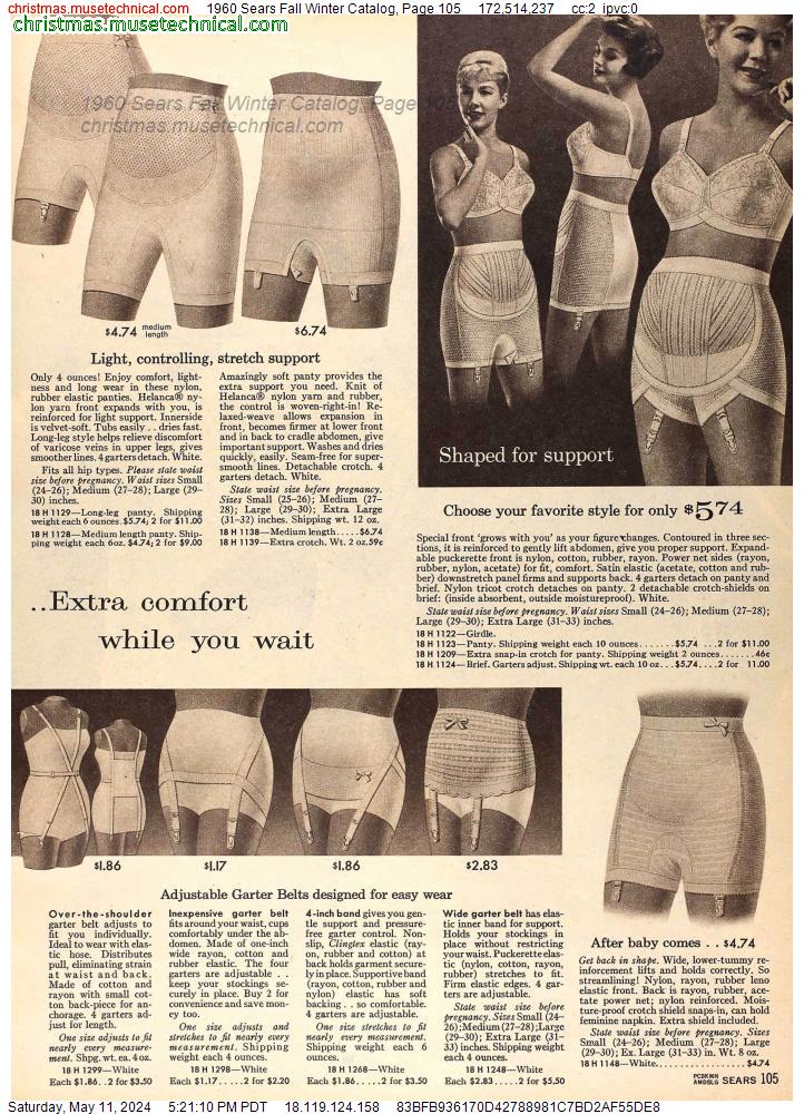 1960 Sears Fall Winter Catalog, Page 105
