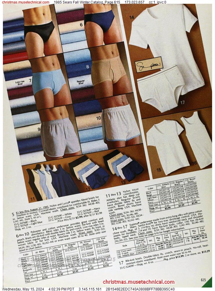 1985 Sears Fall Winter Catalog, Page 615