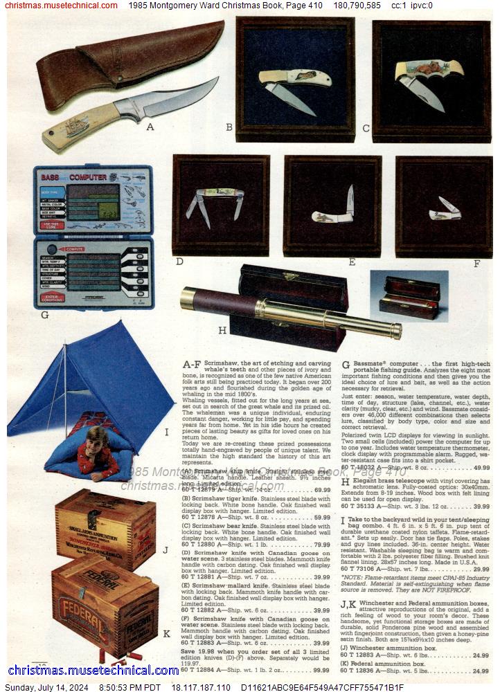 1985 Montgomery Ward Christmas Book, Page 410