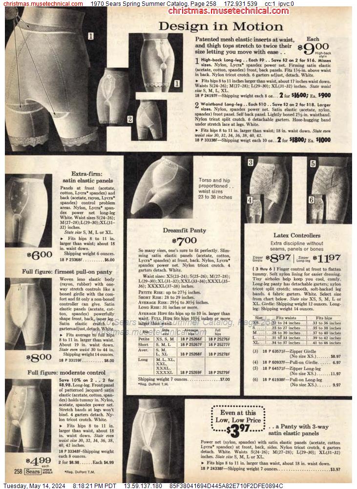 1970 Sears Spring Summer Catalog, Page 258