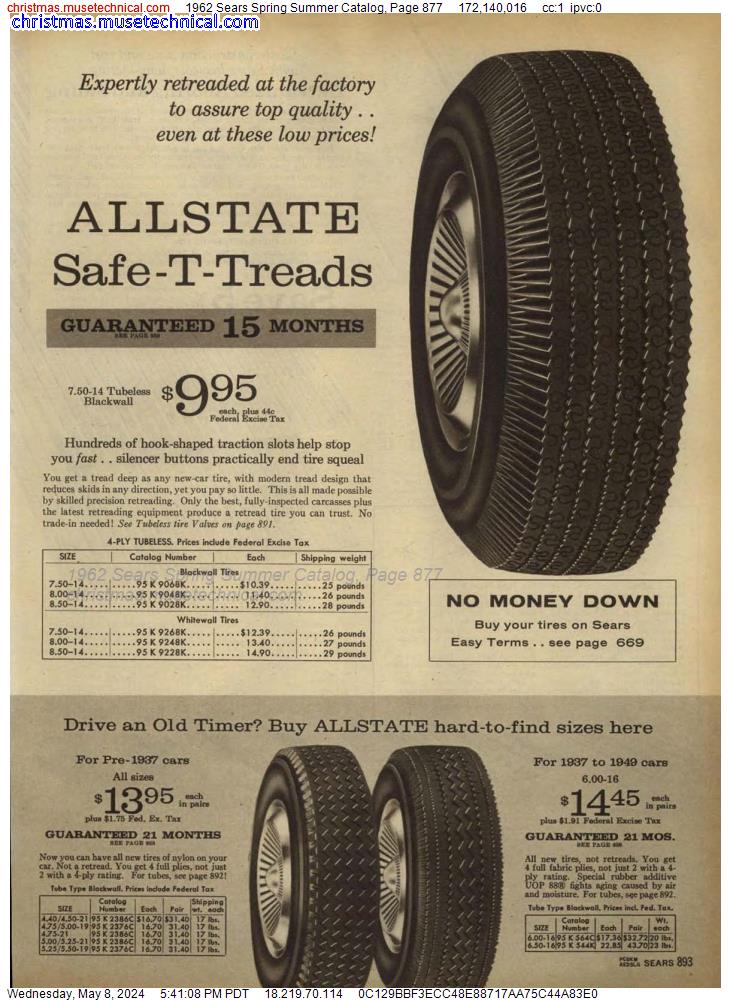 1962 Sears Spring Summer Catalog, Page 877