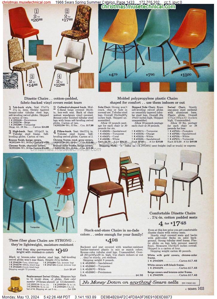 1966 Sears Spring Summer Catalog, Page 1433