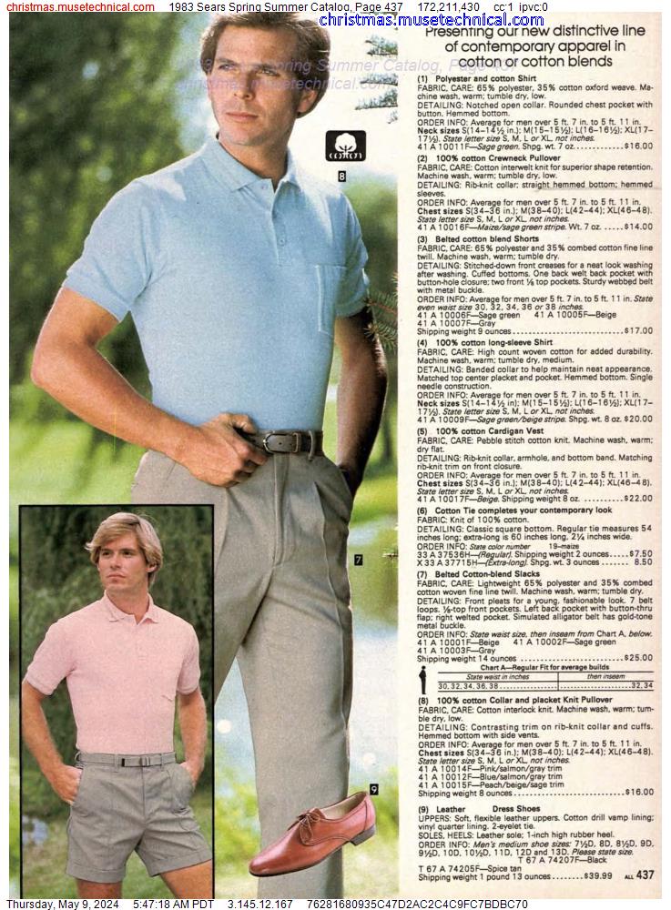 1983 Sears Spring Summer Catalog, Page 437