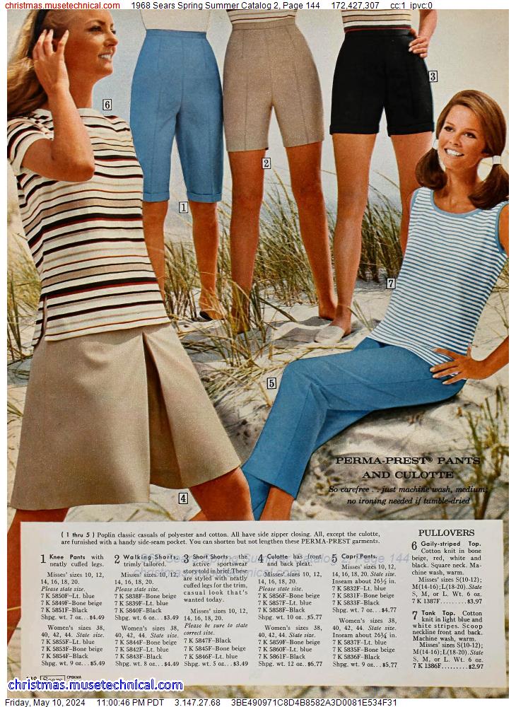 1968 Sears Spring Summer Catalog 2, Page 144