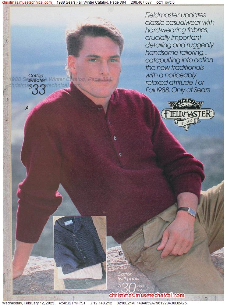 1988 Sears Fall Winter Catalog, Page 384