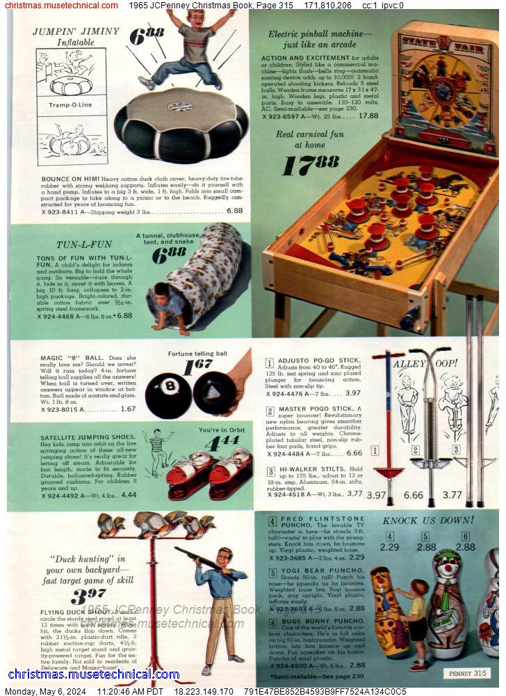 1965 JCPenney Christmas Book, Page 315