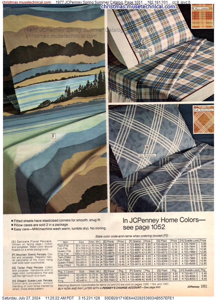 1977 JCPenney Spring Summer Catalog, Page 1051