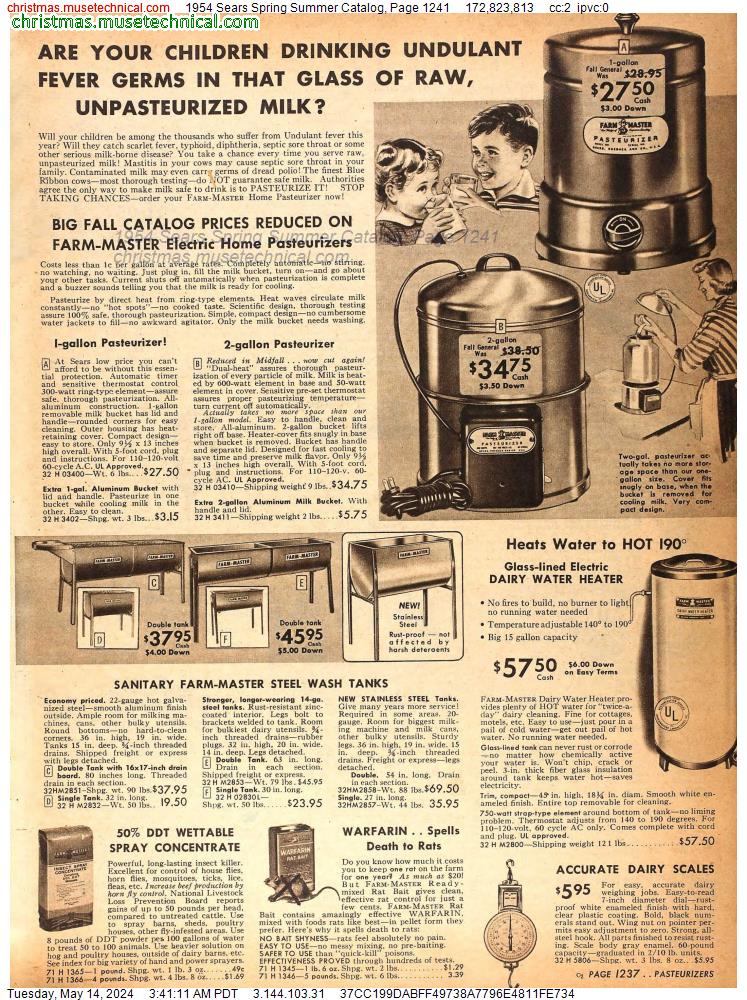 1954 Sears Spring Summer Catalog, Page 1241