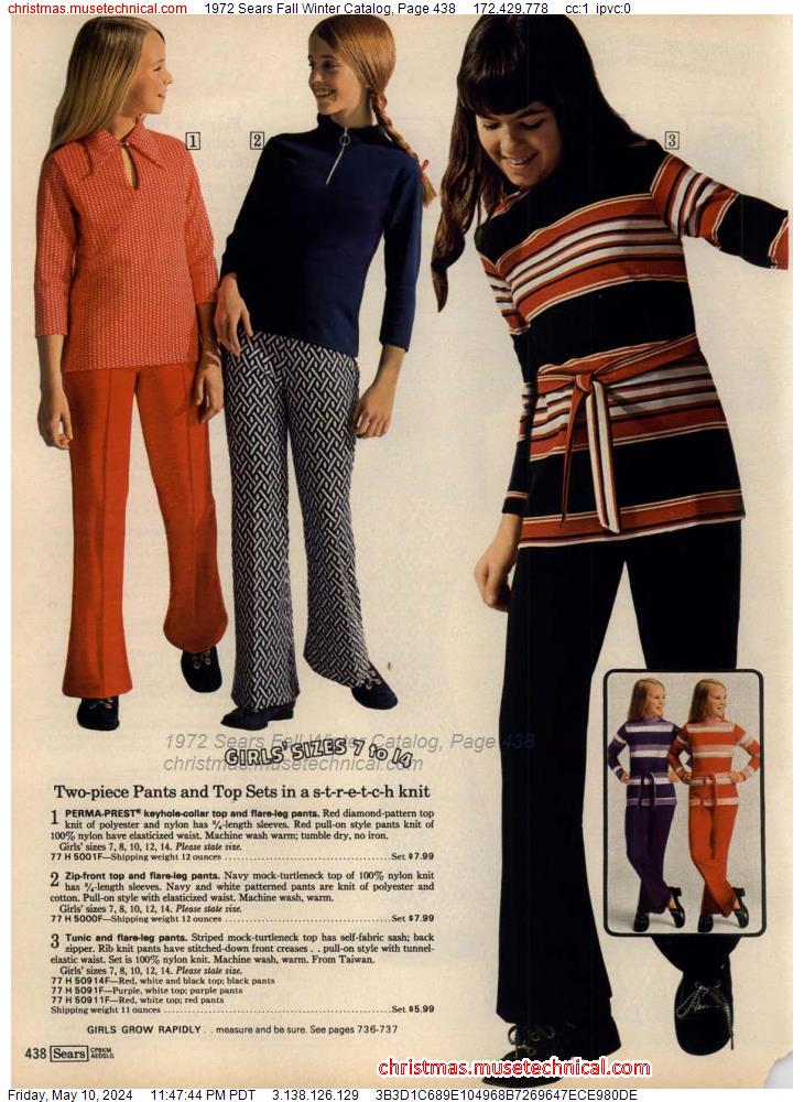 1972 Sears Fall Winter Catalog, Page 438