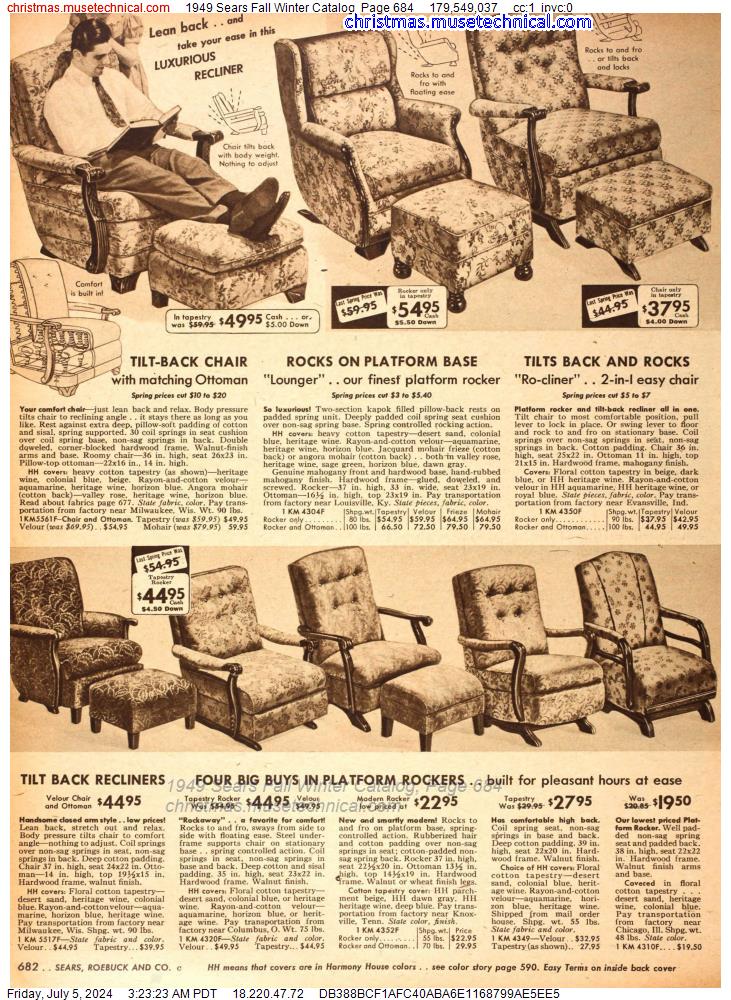 1949 Sears Fall Winter Catalog, Page 684