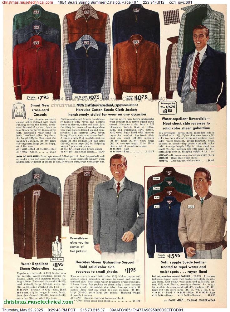 1954 Sears Spring Summer Catalog, Page 407