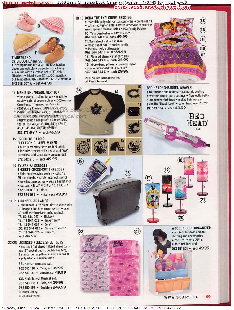 2008 Sears Christmas Book (Canada), Page 69