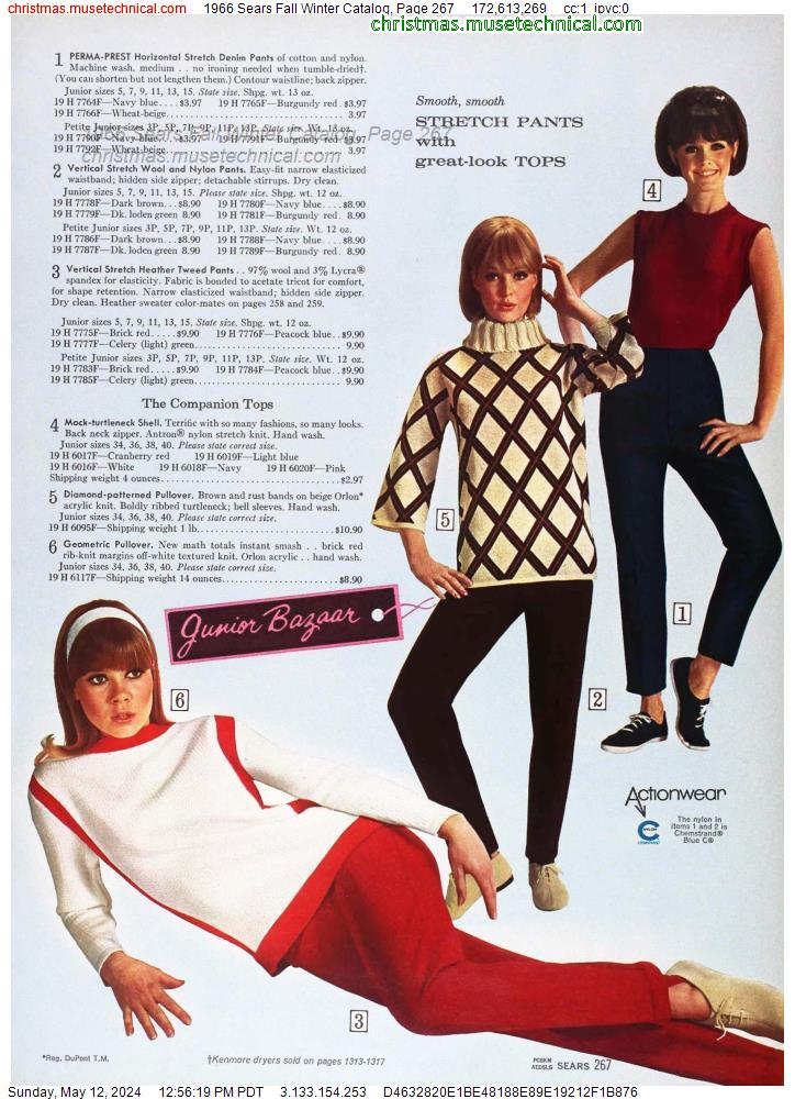1966 Sears Fall Winter Catalog, Page 267