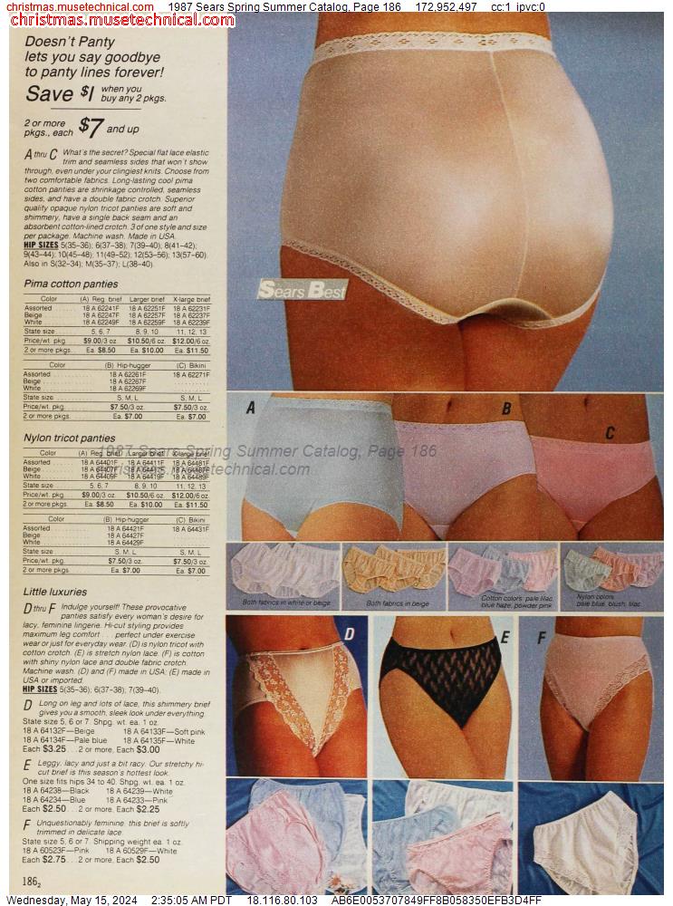 1987 Sears Spring Summer Catalog, Page 186