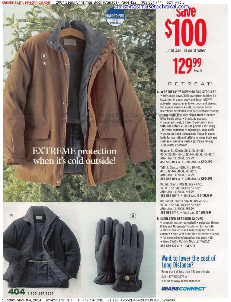 2007 Sears Christmas Book (Canada), Page 422